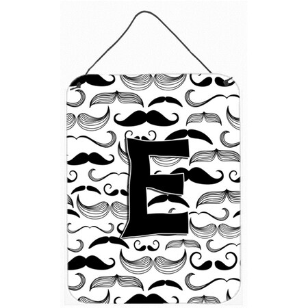 Carolines Treasures Letter E Moustache Initial Wall and Door Hanging Prints CJ2009-EDS1216